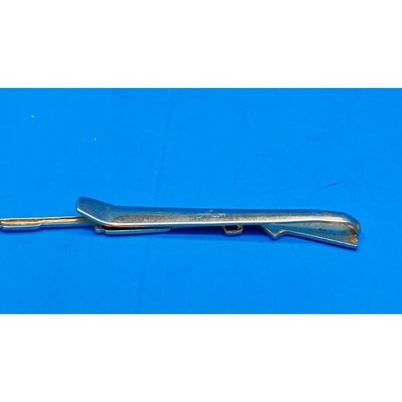 Vintage Rifle Shotgun, ANSON Gold-Tone Tie Bar / Clip, MCM - Picture 12 of 13